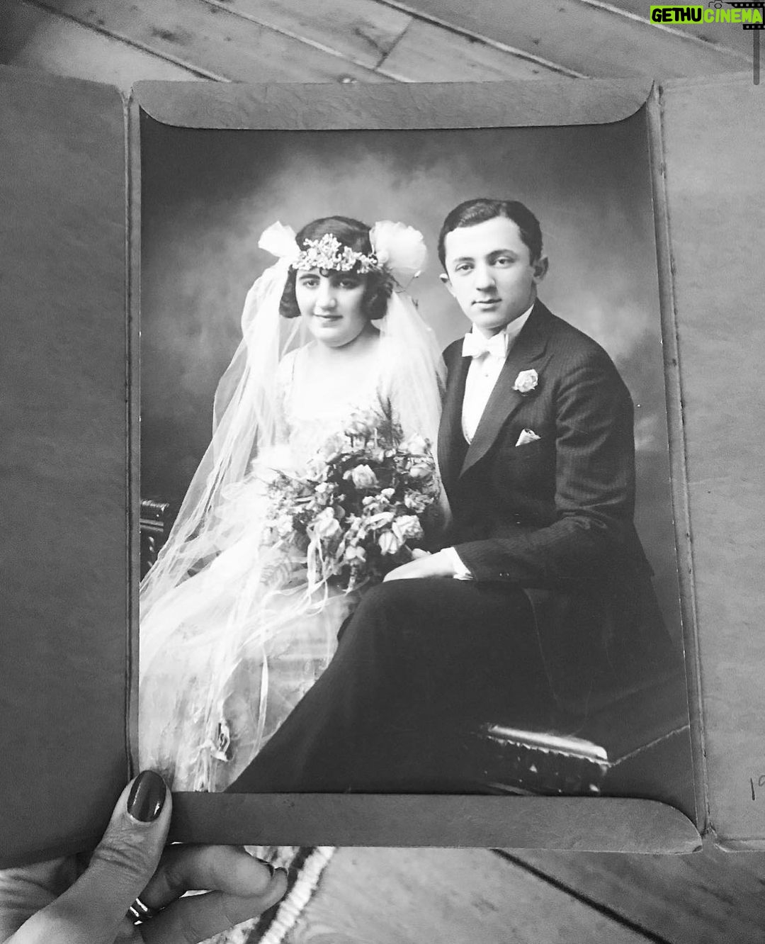 Dianna Agron Instagram - My great-grandparents, Jack and Edith, on their wedding day, April 15th, 1923. Jack Agron, the son of Hillel Agronsky and Sonya Chenikoff. Edith Kohn, the daughter of Solomon Kohn and Ida Ana Miller. Love, more love. 🤍