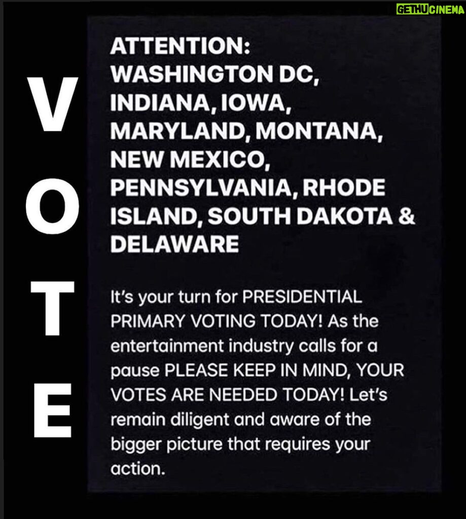 Dianna Agron Instagram - Thought this was too important to not post here in the feed. A reminder to anyone who needs it:⁣ ⁣⁣ TODAY is #ELECTIONDAY for several states - IN, MD, NM, PA, MO, DC, MT, RI, SD - If you need help - look to @866ourvote. There are trained, non-partisan volunteers ready to help. 866-OUR-VOTE (866-687-8683) to get the voting help you need. ⁣ ⁣ #VOTETHECHANGE