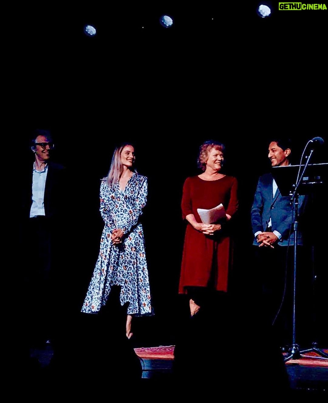 Dianna Agron Instagram - I was thrilled to help kick off this season of Selected Shorts, celebrating the work of Joyce Carol Oates & Etgar Keret last night at Symphony Space. An absolutely delightful evening.