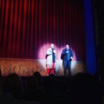 Dianna Agron Instagram - Last night Ryan hosted a special performance of @theprommusical to benefit a few LGBTQ organizations that are dear to his heart & mine. This play is hysterical & heartfelt, the evening was chock full of love. Even the spotlight on Ryan and Casey Nicholaw looks like a heart, no? A big thank you to you @mrrpmurphy ❤️ @glaad @trevorproject @hetrickmartin
