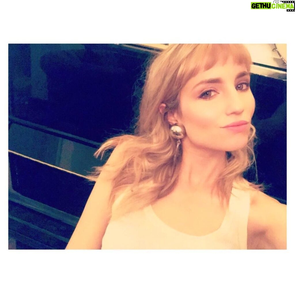 Dianna Agron Instagram - When you pull out your fake bang piece from set - because - commitment issues.