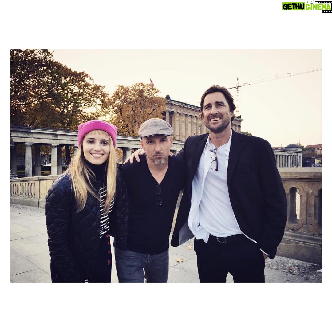 Dianna Agron Instagram - After a long day of shooting seems only two of us were smiles. This time last week with DP extraordinaire @kolja_dp. #BERLINILOVEYOU Berlin, Germany