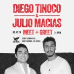 Diego Tinoco Instagram - Don’t miss the chance to meet us at Shiekh in Northridge Fashion Center on February 17th from 3pm - 6pm! #Shiekh #SangreMia #DiegoTinoco #juliomacías