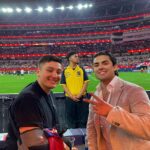 Diego Tinoco Instagram - Fun night out w/ the family! Thanks @spotify & @fcbarcelona Swipe to see your fav wedding crashers 😂 SoFi Stadium