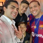 Diego Tinoco Instagram - Fun night out w/ the family! Thanks @spotify & @fcbarcelona Swipe to see your fav wedding crashers 😂 SoFi Stadium