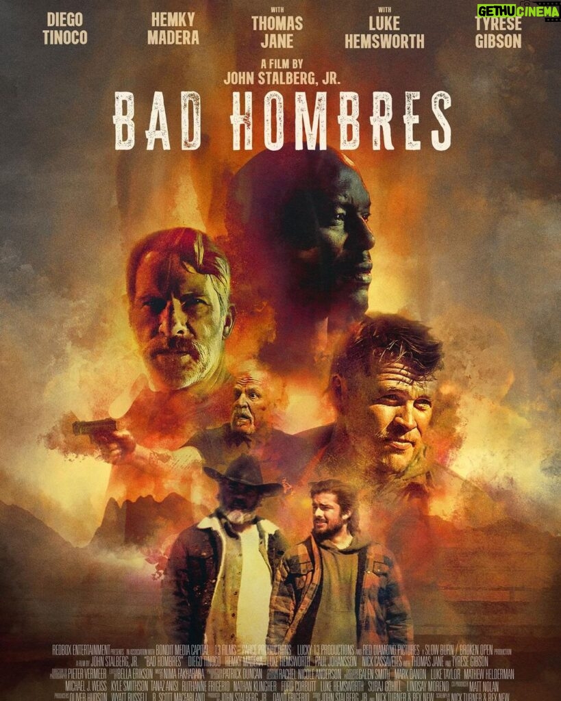 Diego Tinoco Instagram - My new movie ‘Bad Hombres’ is out now on Amazon Prime and Apple TV. Stream it to watch a bloody great film! 🩸😉 Las Cruces, New Mexico