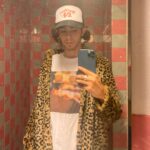 Diego Velazquez Instagram - parents basement wearing a shirt with my cat on it and my mom’s zara jacket. don’t play Home Sweet Home