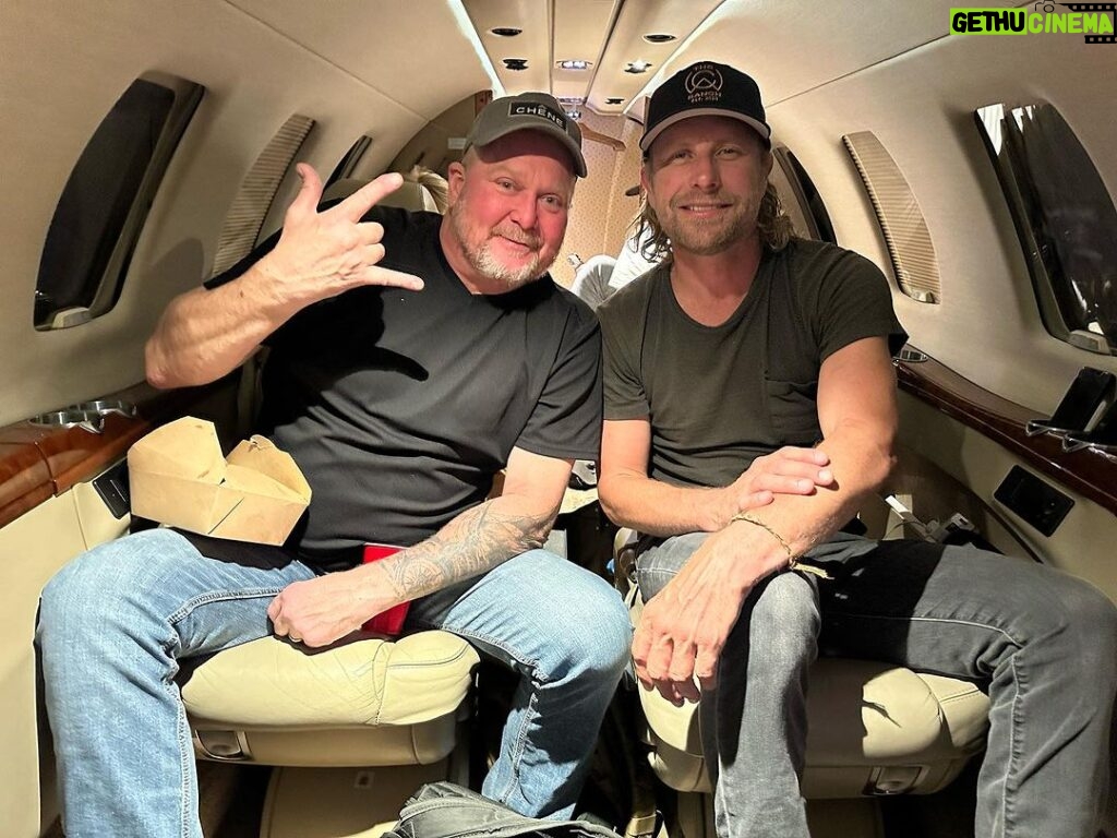Dierks Bentley Instagram - Had the honor of having @therealtracylawrence out with us on the #GravelAndGold tour yesterday, appreciate you coming out!! The goat! What a night. Ozarks Amphitheater
