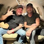 Dierks Bentley Instagram - Had the honor of having @therealtracylawrence out with us on the #GravelAndGold tour yesterday, appreciate you coming out!! The goat! What a night. Ozarks Amphitheater