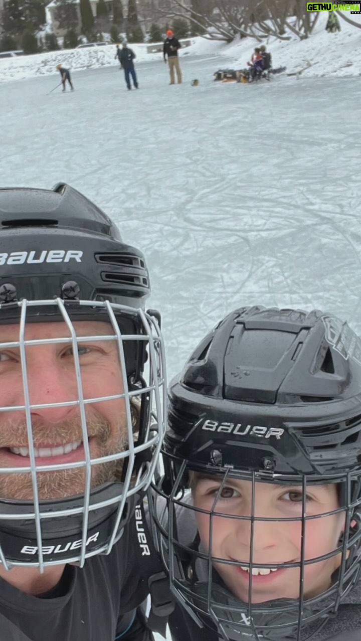 Dierks Bentley - 22.8K Likes - Pond hockey in #Nashville…! Big kids vs. little kids