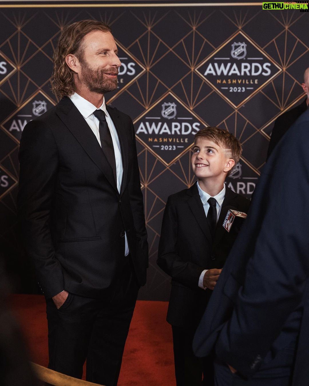Dierks Bentley - 18.7K Likes - The #NHLAwards was a night to remember for the both of us.. I might be out of a gig if @knoxbentley7 keeps this up! Btw, guess he got an instagram 😳