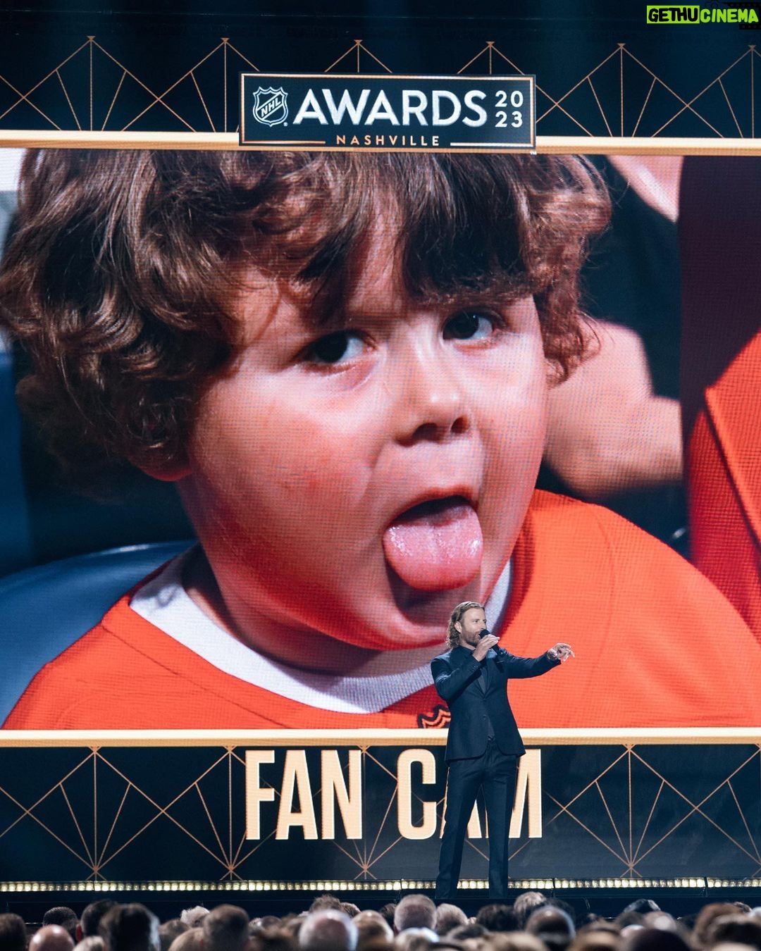 Dierks Bentley - 18.7K Likes - The #NHLAwards was a night to remember for the both of us.. I might be out of a gig if @knoxbentley7 keeps this up! Btw, guess he got an instagram 😳
