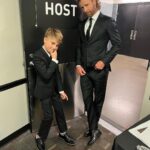 Dierks Bentley Instagram - The #NHLAwards was a night to remember for the both of us.. I might be out of a gig if @knoxbentley7 keeps this up! Btw, guess he got an instagram 😳 Bridgestone Arena