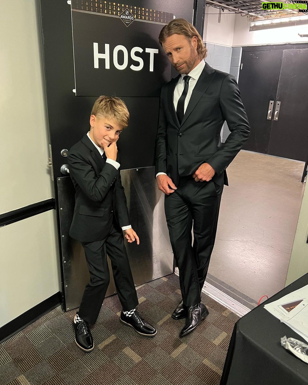 Dierks Bentley - 18.7K Likes - The #NHLAwards was a night to remember for the both of us.. I might be out of a gig if @knoxbentley7 keeps this up! Btw, guess he got an instagram 😳
