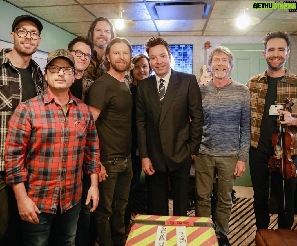 Dierks Bentley Instagram - We’re on @fallontonight! Playing Sunsets in Colorado with @sambushband helping out with the pickin’ and a sangin’! The Tonight Show Starring Jimmy Fallon