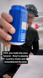 Dierks Bentley Instagram - Track 6 #BeerAtMyFuneral #GravelAndGold