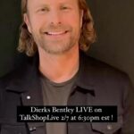 Dierks Bentley Instagram - Join @dierksbentley LIVE on @talkshoplive to hear about the journey to his 10th studio album, #GravelAndGold. Ask him questions & pre-order your autographed copy of the album. Get a reminder for the show at the #LinkInBio.