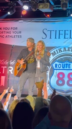 Dierks Bentley Instagram - Sang with @DierksBentley Saturday night 😅 at our annual @usskiteam St. Louis fundraiser AND raised over 1M (a record!). 🤩🤯

Big thanks to the St. Louis community for showing up, once again…and to @stifelfinancial, @ronkruszewski, and @a_mandatory_disclosure for all of your hard work to make this event such a success!
#stifelusskiteam