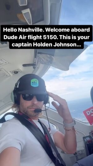 Dierks Bentley Instagram - Welcome aboard Dude Air flight 5150.