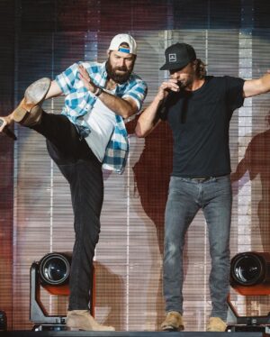 Dierks Bentley Instagram - The love was real y’all! Between me and @jordandavisofficial and my band and his. Made this THE most fun tour/summer ever. (say it every year but i really mean it this time haha). 
The second he walked on stage at our first show in Toronto, the whole energy of the tour shifted. He packs so much positivity and energy in his show, he couldn’t hide his love of performing if he wanted to. I’ll miss the pickleball, torturing him with sub 30 degree cold plunges, parking lot workouts, whiskey sippin and old school country, and the energy he brought to What Was I Thinkin every night. 
Dude loves Jesus, his family, friends and fans. Simple formula that’s makes him someone you just want to be around. 
Go check him out on his Damn Good Time Tour this Fall.