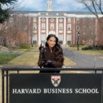 Diipa Khosla Instagram - Grateful & honoured for the invitation to join the the 33rd Women in Business conference of THE Harvard Business School!!! @hbswomen @harvardhbs As any Indian girl my parents would have loved for me to attend Harvard, but life turned out differently… Little did I know my baby @indewild would take me to speak at Harvard Business School to 900+ students of the MBA class.🥹♥️