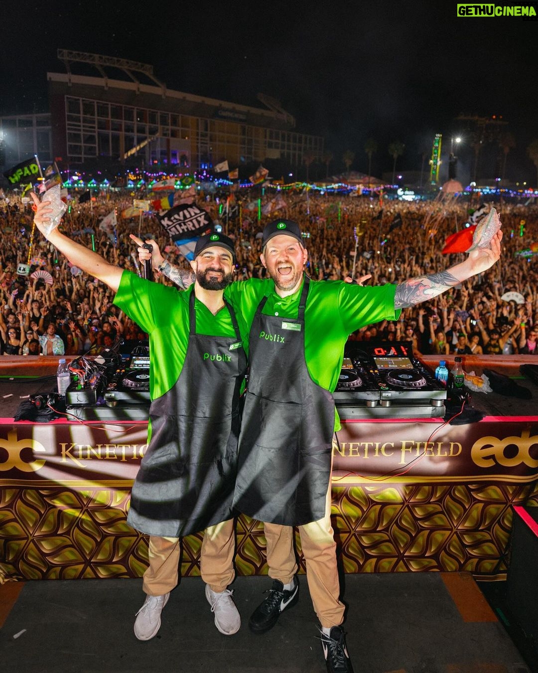Dillon Francis Instagram - Only thing we love more than eating Publix chicken tender subs is throwing them at people from stage @edc_orlando