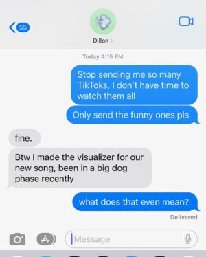 Dillon Francis Instagram - We’ve been texting for months about doing a song together and “FREE” is finally out. Swipe to see the conversation and the music video we made ourselves with $20, stock video of dogs, and a little elbow grease 🤝