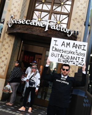 Dillon Francis Instagram - Over the weekend I protested literally EVERYTHING I know Dillon Francis’ loves. I am anti everything and you should be too. You can buy these shirts from me now and then I will take that money and make more shirts to spread the message of how anti everything I am. GO TO OneDeeper.com NOW