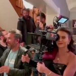 Dima Kandalaft Instagram - Rolling. Action! 🎬🎥 Behind the scenes. Amazing crew! 🌹 @karessbasharofficial 🤍 @qayssheikhnajibofficial 🤍 @emirndr ♥️ @ogz.ozturk 🤍 #DimaKandalaft #Stiletto ‎#ديمة_قندلفت #ستيليتو