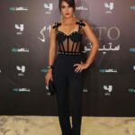 Dima Kandalaft Instagram - ‎من حفل إطلاق مسلسل #ستيليتو أمس في دبي 🤍 About yesterday. Launching #Stiletto in Dubai Full look @krisma_me Styled by @carolfull #DimaKandalaft | #ديمة_قندلفت