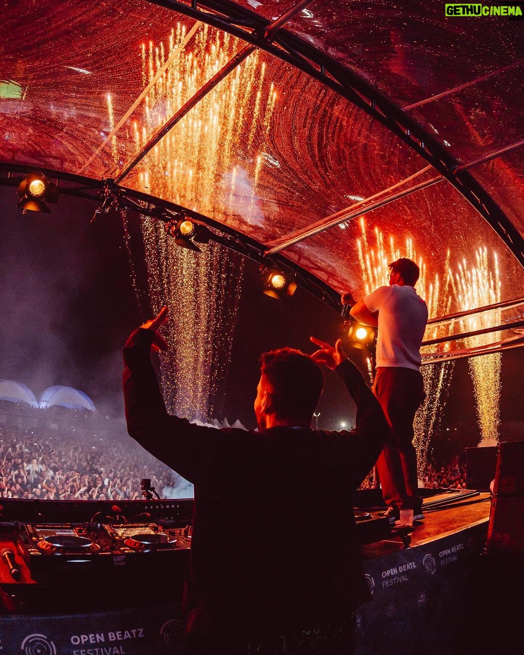 Dimitri Vegas - 33.5K Likes - Germany always bring crazy energyš¤Æ. Thank you @openbeatz āØ