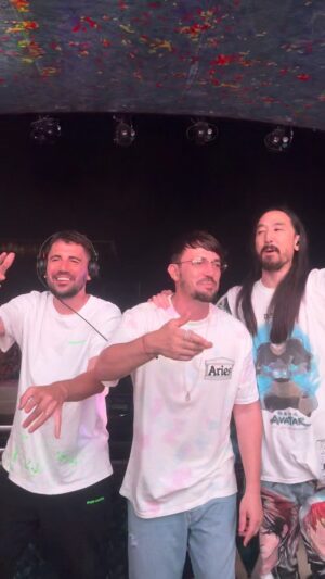 Dimitri Vegas Instagram - Absolute madhouse at #tomorrowland together with @steveaoki as #3arelegend 🔥