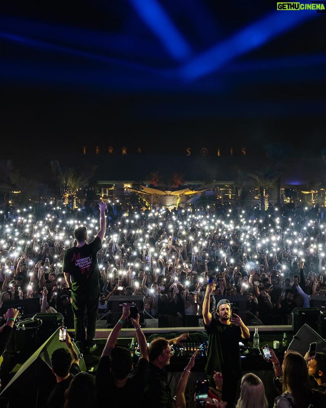 Dimitri Vegas Instagram - Tomorrowland presents: @dimitrivegasandlikemike at @terrasolisdubai. A sold out night filled with infectious energy that ignited the crowd. Terra Solis Dubai