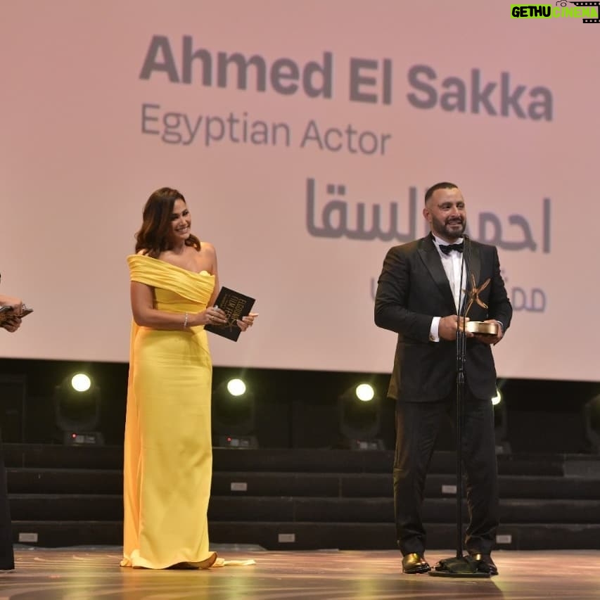 Dina El Sherbiny Instagram - @ahmedelsakaeg the heart of gold and nerves of steel I, and millions of people around the world, love you, look up to you and learn from you every day. Congratulations for this well deserved award. We will forever learn from your work ethics and and you will forever remain an icon of the Egyptian cinema. To many more years of success ❤ Elgouna - Hurghada