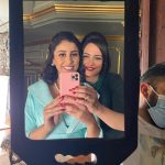 Dina El Sherbiny Instagram - Aida and camilia Behind the scenes🤗it’s always fun working together..love uuu and appreciate uuu ❤️❤️#قصر النيل @rihamabdelghafour