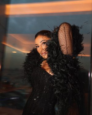 Dina El Sherbiny Instagram - Joy awards 2024 🥰🥰 Styled by @mohamedashraff 
Dress @ramikadi 
Jewelery @tiffanyandco 
Hair @simonelmendelek 
Make up @dinaragheb 
Managed by @humanagementme