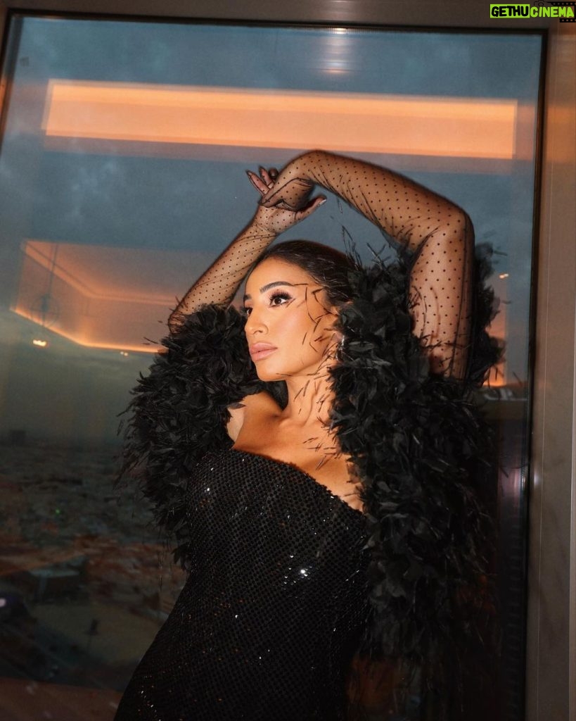 Dina El Sherbiny Instagram - Joy awards 2024 🥰🥰 Styled by @mohamedashraff Dress @ramikadi Jewelery @tiffanyandco Hair @simonelmendelek Make up @dinaragheb Managed by @humanagementme