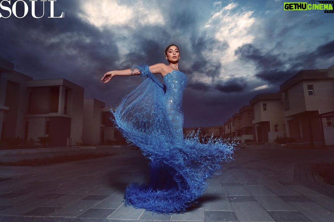 Dina El Sherbiny Instagram - @DinaElSherbinyy is a one-of-a-kind actress, exceptionally talented and beloved with a bold and spontaneous personality. In her interview with #SoulArabia, the gifted actress opened up to us about holding on to strength while facing many tough situations, and as a bon vivant person who lives life to the fullest, she is never afraid of life's tests or new beginnings. Read the full interview on our website to find out more about her passion and courage to follow her dreams. Dina wears @RamiKadi dress, Shot was taken in @Badya.PHD by @PalmHillsDevelopments. And the shot was taken by @RealmeEgypt, @realmeArabia. Directed by @SultanAbuTair and Visual director @MahaaHafez, Produced by @KarmaElMasry, photographed by @SharbelBouMansour and styled by @JonyMatta with hair by @Ahmed__Mounir, make-up by @DinaRagheb, Words by @AmiraShawky83, Jewelry from @HouseOfGlamourJewellery, production by @ThreeSixtyMena. Special thanks to @NaguibSelimTex #دينا_الشربيني فنانة فريدة من نوعها، تتمتع بموهبة استثنائية كما أنها جريئة وعفوية في نفس الوقت. في مقابلتها مع #سول_العربية، حدثتنا الفنانة الموهوبة عن تمسكها بالقوة في مواجهة الكثير من المواقف الصعبة، ولأنها محبة للحياة، فهي لا تخاف أبداً من تجارب الحياة أو التطلع إلى البدايات الجديدة. تفضلوا بقراءة المقابلة كاملة عبر موقعنا لمعرفة المزيد عن شغفها بالتمثيل وشجاعتها في اللحاق بأحلامها. Badya Palm Hills Developments