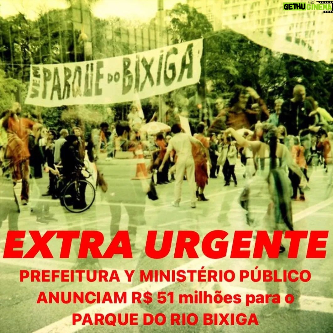 Dira Paes Instagram - Como seria lindo ver o Zé Celso realizando o sonho de sua vida, em vida. Mas nada é feito em vão. Sua luta, garra e persistência floresceram e o "Parque Do Rio Bixiga" vai acontecer. SP merece ter mais essa fonte de beleza, lazer e arte a céu aberto. Feliz e emocionada com essa vitória do povo, pro povo. Viva o @ParqueDoBixiga e esse pedaço de terra viva em São Paulo.
