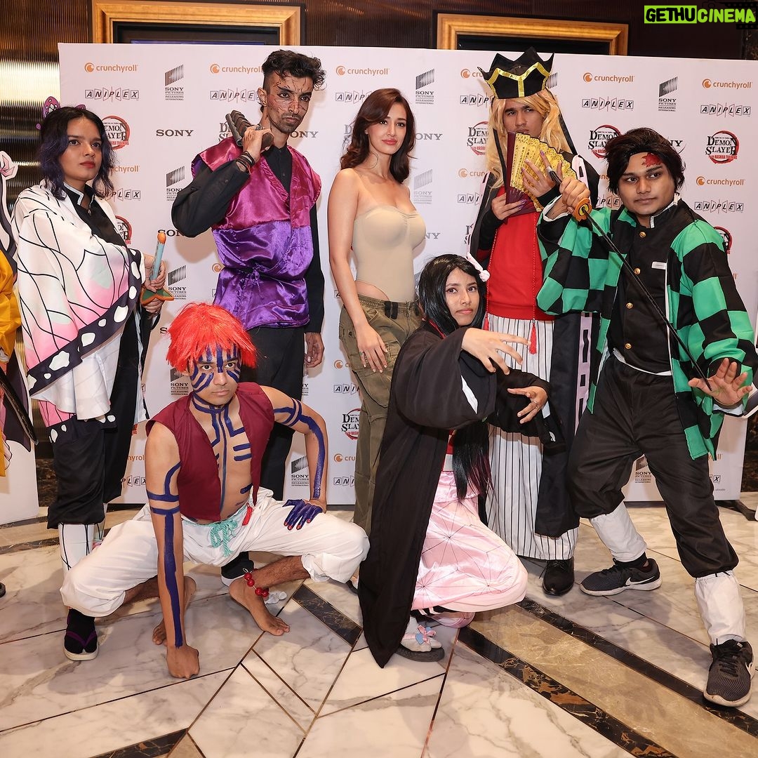 Disha Patani Instagram - Had an awesome time at the Demon Slayer: Kimetsu no Yaiba - To the Hashira Training premiere, thanks @crunchyroll_in