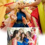 Divya Agarwal Instagram - Drenched in the color of joy and smothered in love! Let the good times “haldi-roll” ⭐️✨🤩❤️🧿 Outfit @pallavijaipur Accessories @_krafterina �Makeup and Hair : @dishisanghvii @hair_by_neetagohel @sarahsayedd16 Styled by: @sohail__mughal___ @stylingbyvictor Wedding planner: @audiciousentertainment Wedding photography: @studiophotopalace . . . #shadi #wedding #shadiseason #haldi #bride #bridesmaids #cocokibaico
