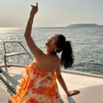 Divya Agarwal Instagram - Had the best time of my life ❤️ @yachtlifegoa outfit - @mandirawirkhq Clicked by- @ayeshaadlakha