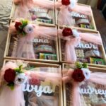 Divya Agarwal Instagram – thank you to @pack_amore
@preranasalechha
For making  personalised gift for me and my bridesmaids ❤️