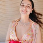 Divya Agarwal Instagram - Adorned with love and blessings 🌻❤️🧿 Outfit @gopivaiddesigns Accessories @orrajewellery �Makeup and Hair : @dishisanghvii @hair_by_neetagohel @sarahsayedd16 Wedding planner: @audiciousentertainment Wedding photography: @studiophotopalace