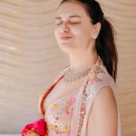 Divya Agarwal Instagram - Adorned with love and blessings 🌻❤️🧿 Outfit @gopivaiddesigns Accessories @orrajewellery �Makeup and Hair : @dishisanghvii @hair_by_neetagohel @sarahsayedd16 Wedding planner: @audiciousentertainment Wedding photography: @studiophotopalace