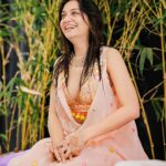 Divya Agarwal Instagram - Adorned with love and blessings 🌻❤️🧿 Outfit @gopivaiddesigns Accessories @orrajewellery �Makeup and Hair : @dishisanghvii @hair_by_neetagohel @sarahsayedd16 Wedding planner: @audiciousentertainment Wedding photography: @studiophotopalace