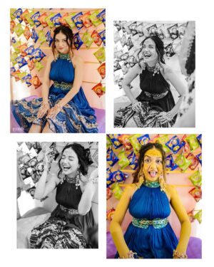 Divya Agarwal Instagram - Drenched in the color of joy and smothered in love! Let the good times “haldi-roll” ⭐️✨🤩❤️🧿

Outfit @pallavijaipur
Accessories @_krafterina
�Makeup and Hair : @dishisanghvii @hair_by_neetagohel @sarahsayedd16 
Styled by: @sohail__mughal___ @stylingbyvictor 
Wedding planner: @audiciousentertainment 
Wedding photography: @studiophotopalace 
.
.
.
#shadi #wedding #shadiseason #haldi #bride #bridesmaids #cocokibaico