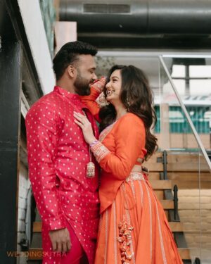 Divya Agarwal Instagram - Actress @divyaagarwal_official and restaurateur @apurva.insta are all set to tie the knot in Mumbai on 20th February. Ahead of their nuptials, Divya and Apurva did an editorial shoot with WeddingSutra at Cafe Panama. Nine years ago, their eyes met across a Navi Mumbai lounge. Today, their hearts beat as one, ready to embark on their happily ever after. ✨

Get ready for an at-home wedding that's both simple & stunning, blending Maharashtrian and Punjabi cultures like a perfectly spiced chai, (Divya's favourite beverage)!

Swipe left for a sneak peek of their shoot curated by WeddingSutra that captures their love story, from the spark of connection to the warmth of commitment.

Couple: @divyaagarwal_official and @apurva.insta
Venue: @cafepanamamumbai
Photographer: @thephotolabin
PR Managed by: @ajcommunications_
Makeup: @dishisanghvii
Hair By: @sarahsayedd16
Styled by @stylingbyvictor @sohail__mughal___
Divya’s Outfit: @gopivaiddesigns
Apurva’s Outfit: @_richaahluwalia
Accessories @aulerthofficial
Wedding planner: @audiciousentertainment

#divyaagarwal #weddingsutra #apurvapadgaonkar #weddingsutrashoot #cafepanama #divyagarwalfans #cocokibaico
