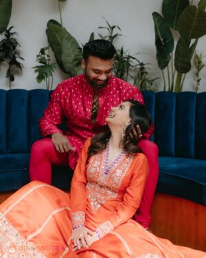 Divya Agarwal Instagram - Actress @divyaagarwal_official and restaurateur @apurva.insta are all set to tie the knot in Mumbai on 20th February. Ahead of their nuptials, Divya and Apurva did an editorial shoot with WeddingSutra at Cafe Panama. Nine years ago, their eyes met across a Navi Mumbai lounge. Today, their hearts beat as one, ready to embark on their happily ever after. ✨

Get ready for an at-home wedding that's both simple & stunning, blending Maharashtrian and Punjabi cultures like a perfectly spiced chai, (Divya's favourite beverage)!

Swipe left for a sneak peek of their shoot curated by WeddingSutra that captures their love story, from the spark of connection to the warmth of commitment.

Couple: @divyaagarwal_official and @apurva.insta
Venue: @cafepanamamumbai
Photographer: @thephotolabin
PR Managed by: @ajcommunications_
Makeup: @dishisanghvii
Hair By: @sarahsayedd16
Styled by @stylingbyvictor @sohail__mughal___
Divya’s Outfit: @gopivaiddesigns
Apurva’s Outfit: @_richaahluwalia
Accessories @aulerthofficial
Wedding planner: @audiciousentertainment

#divyaagarwal #weddingsutra #apurvapadgaonkar #weddingsutrashoot #cafepanama #divyagarwalfans #cocokibaico