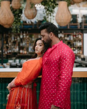 Divya Agarwal Instagram - Actress @divyaagarwal_official and restaurateur @apurva.insta are all set to tie the knot in Mumbai on 20th February. Ahead of their nuptials, Divya and Apurva did an editorial shoot with WeddingSutra at Cafe Panama. Nine years ago, their eyes met across a Navi Mumbai lounge. Today, their hearts beat as one, ready to embark on their happily ever after. ✨

Get ready for an at-home wedding that's both simple & stunning, blending Maharashtrian and Punjabi cultures like a perfectly spiced chai, (Divya's favourite beverage)!

Swipe left for a sneak peek of their shoot curated by WeddingSutra that captures their love story, from the spark of connection to the warmth of commitment.

Couple: @divyaagarwal_official and @apurva.insta
Venue: @cafepanamamumbai
Photographer: @thephotolabin
PR Managed by: @ajcommunications_
Makeup: @dishisanghvii
Hair By: @sarahsayedd16
Styled by @stylingbyvictor @sohail__mughal___
Divya’s Outfit: @gopivaiddesigns
Apurva’s Outfit: @_richaahluwalia
Accessories @aulerthofficial
Wedding planner: @audiciousentertainment

#divyaagarwal #weddingsutra #apurvapadgaonkar #weddingsutrashoot #cafepanama #divyagarwalfans #cocokibaico